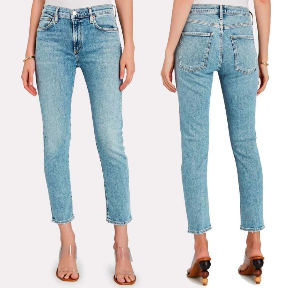 Agolde Toni Mid-Rise Straigh Leg Jeans. Size 27
